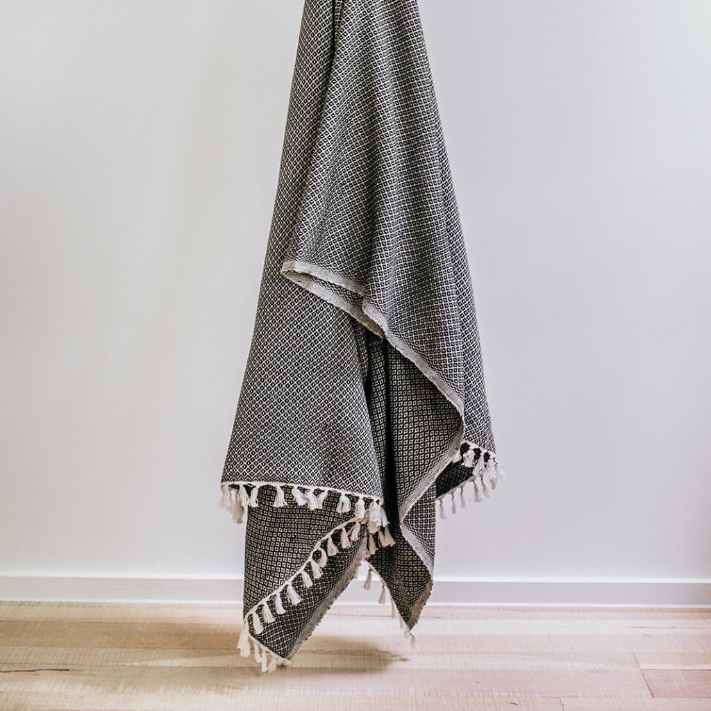 Handwoven throw discount