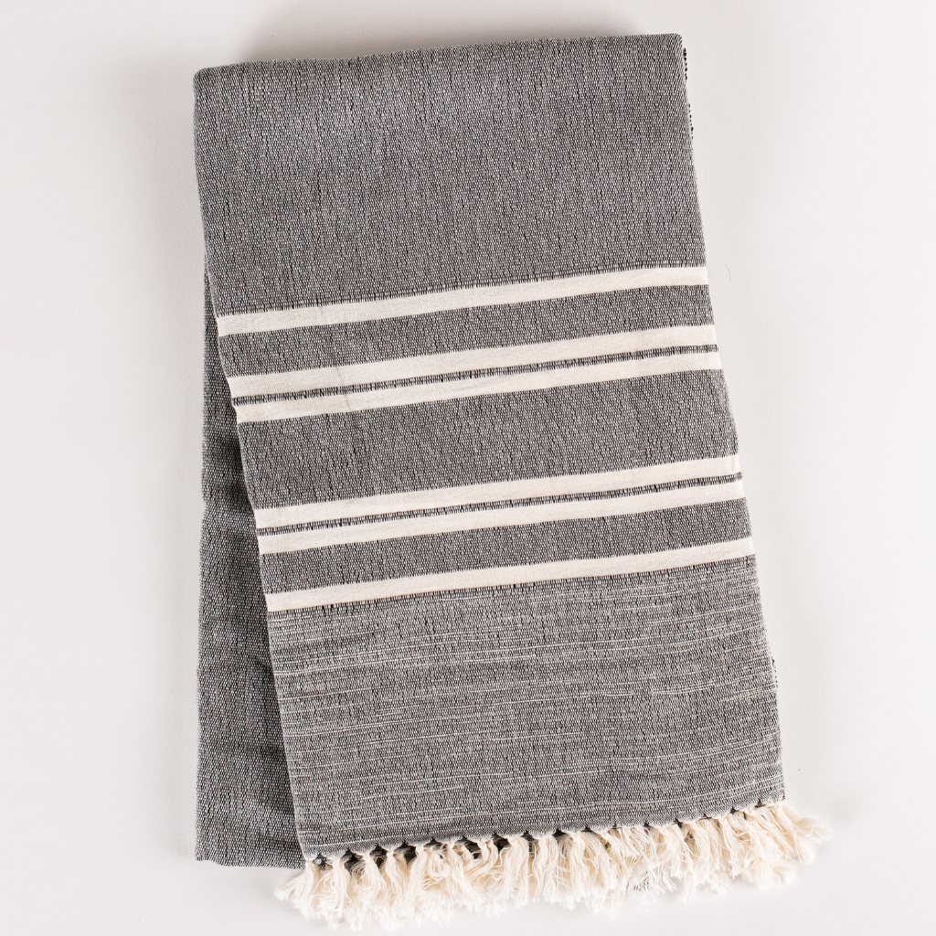 Khayl Handwoven Towel- Onyx