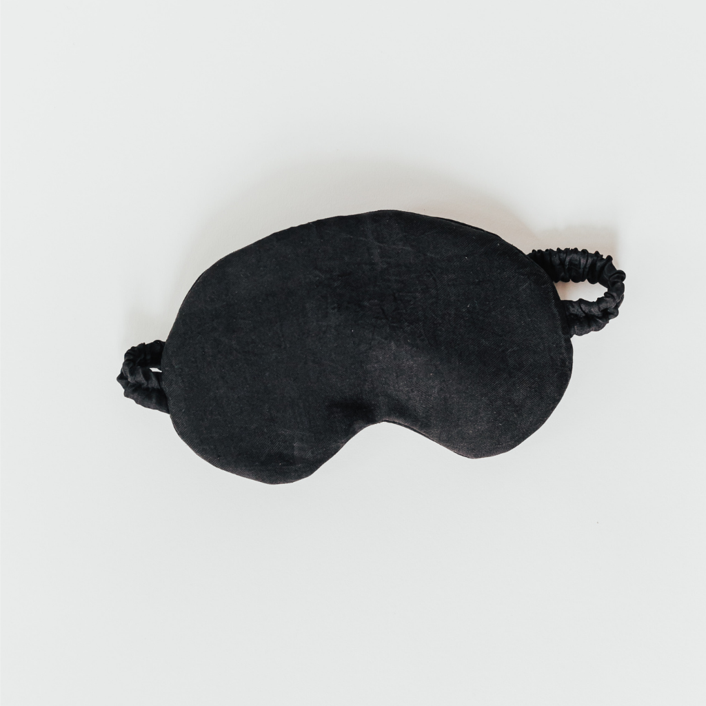 Handmade Silk Eye mask- Onyx