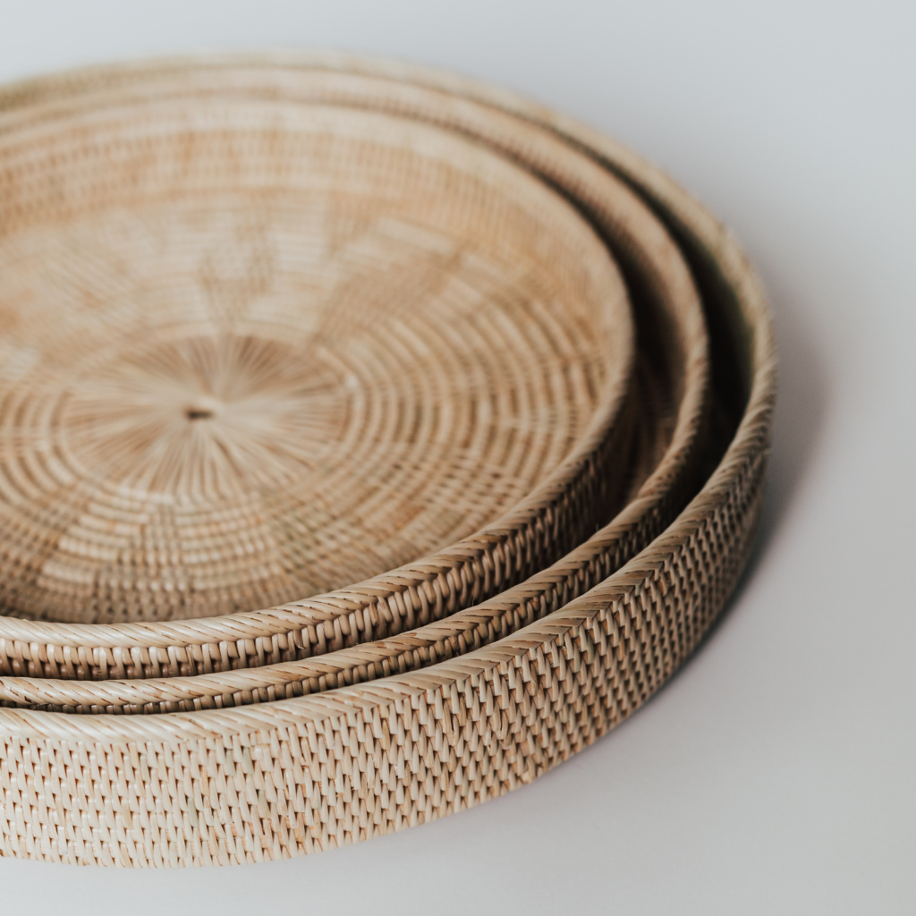 handwoven trays home decor ethical