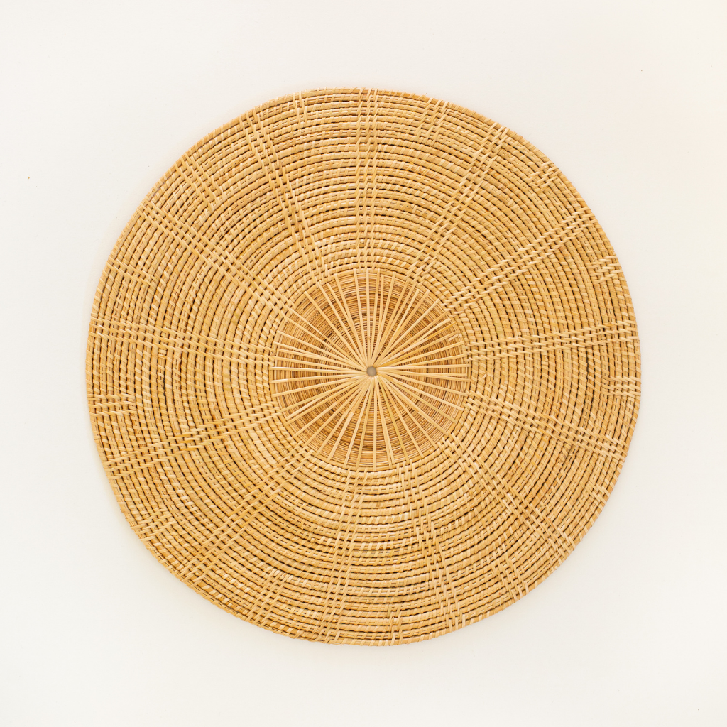 handwoven rattan placemats